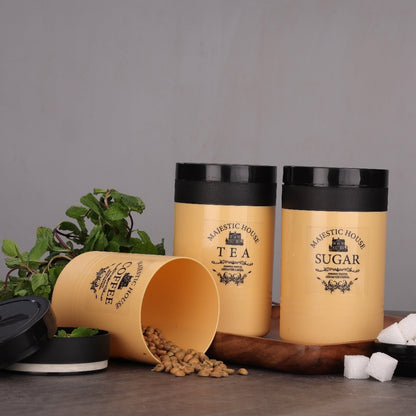 Airtight Containers Ã¢â‚¬â€œ For Tea, Coffee, Sugar & More (3 Pcs Set)