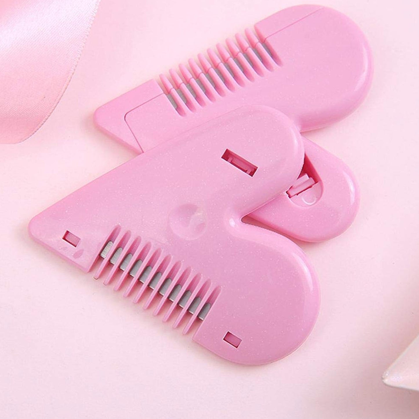 Heart Shape Plastic Hair Cutting Scissors (2 Pc / With Card Packing)