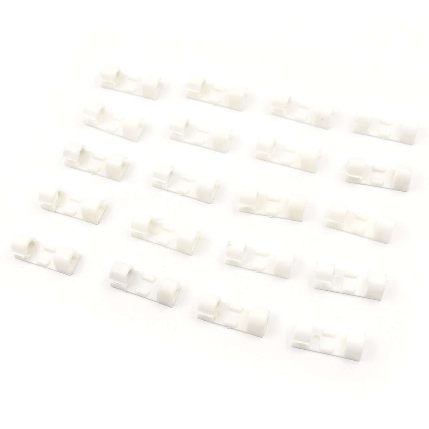 Plastic Cable Clips Ã¢â‚¬â€œ Strong Adhesive Wire Organizer for Home, Office & Car (20 Pcs)