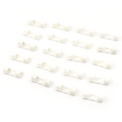 Plastic Cable Clips Ã¢â‚¬â€œ Strong Adhesive Wire Organizer for Home, Office & Car (20 Pcs)