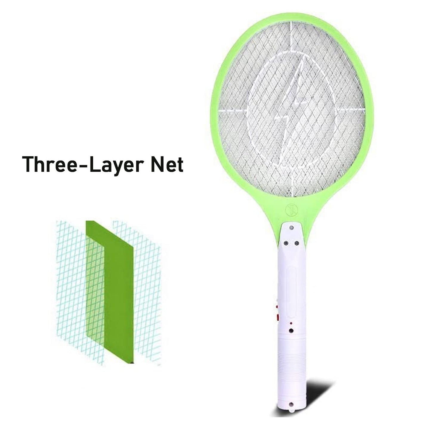 Rechargeable Mosquito Killer Racket Ã¢â‚¬â€œ Handheld Electric Fly Swatter with Cable (Quality Assured, with cable)
