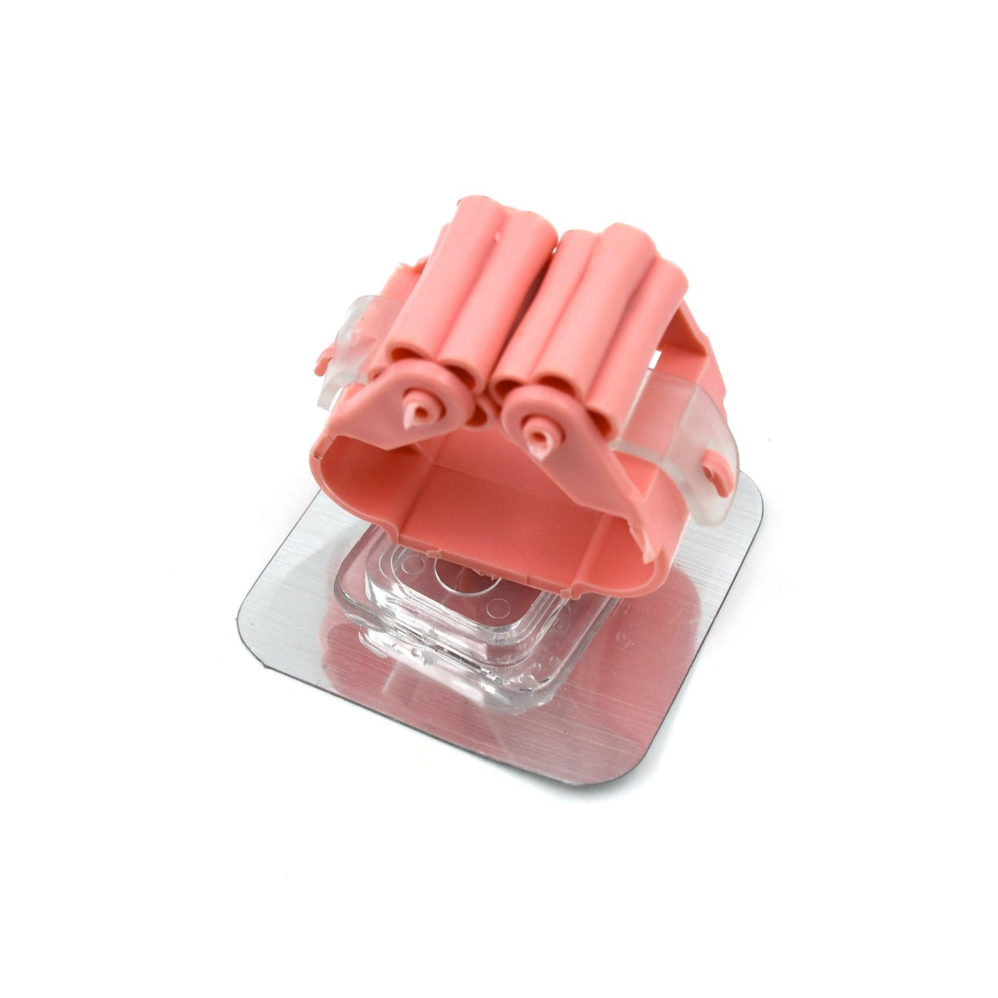 Broom Holder Wall Mounted, Mop and Broom Holder Broom Organizer Grip Clips, No Drilling, Wall Mounted Storage Rack Storage & Organization for Kitchen, Bathroom, Garden (2 Pc)