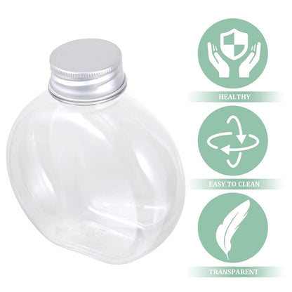 Multipurpose Transparent Round Clear Plastic Container (2 Pc)