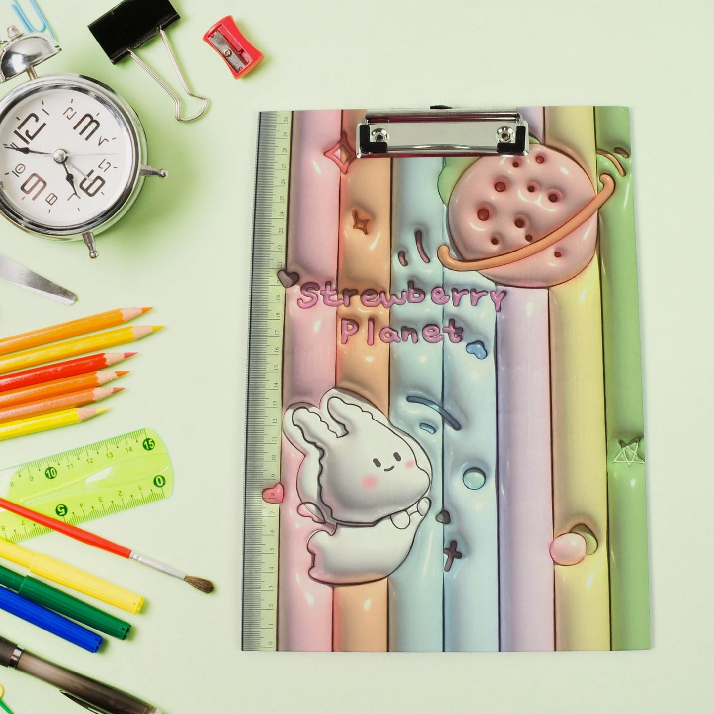 Wooden Paper Clipboard Writing Pad with Clip (1 Pc / 31Ãƒâ€”22 Cm)
