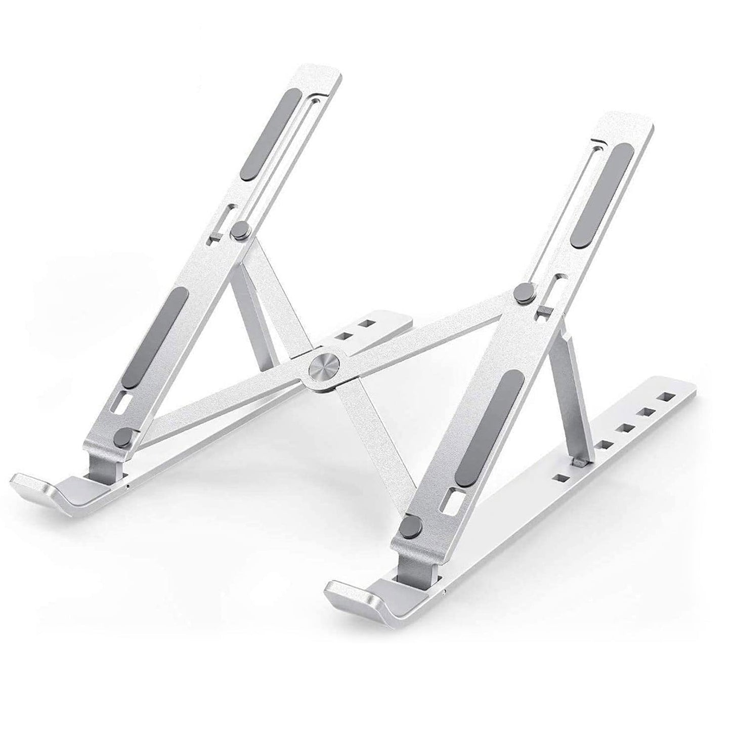 Metal Portable Laptop Stand Ã¢â‚¬â€œ 6-Angle Adjustable Riser for Laptops, Phones & Tablets