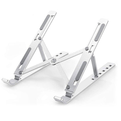 Metal Portable Laptop Stand Ã¢â‚¬â€œ 6-Angle Adjustable Riser for Laptops, Phones & Tablets