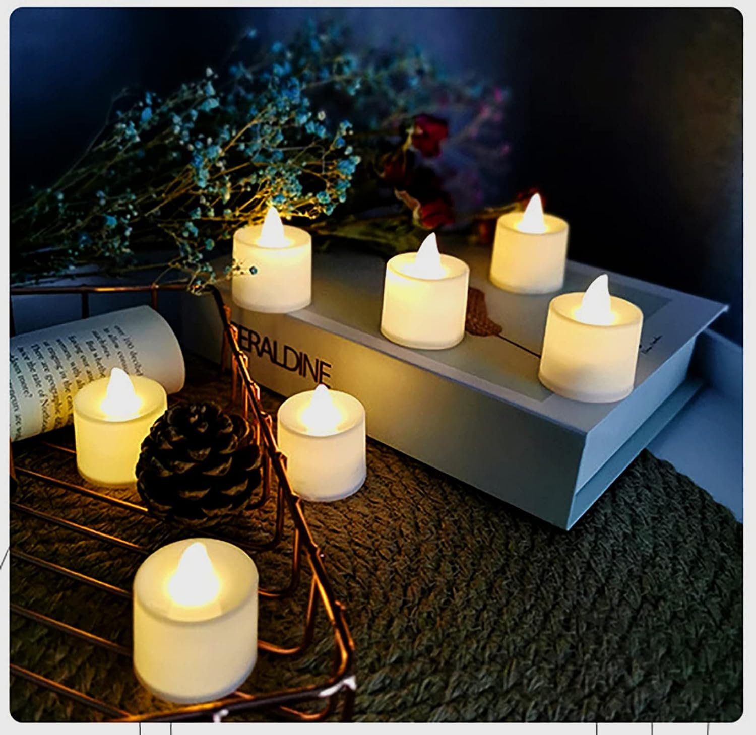 Festive LED candles for home and event dÃ©cor