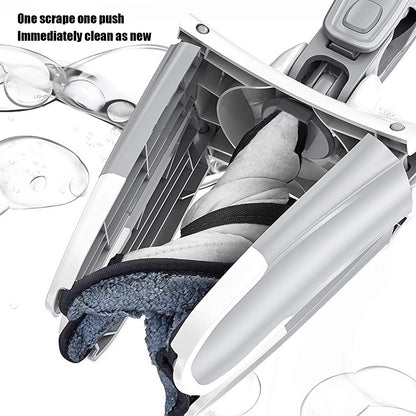 Adjustable 360Â° flat mop for cleaning floors and ceilings