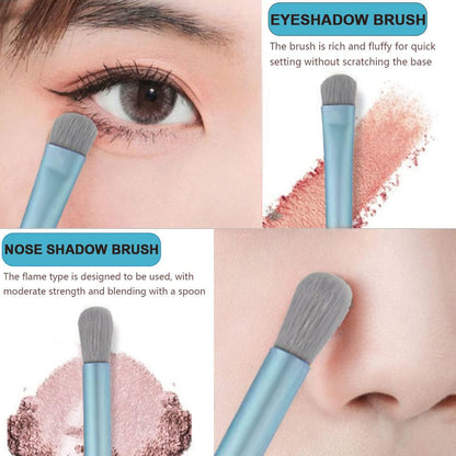 8-Piece Mini Makeup Brush Kit Ã¢â‚¬â€œ Portable Premium Synthetic Set with Case (Mix Colors)