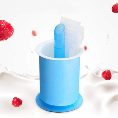 DIY Manual Popsicle Maker Ã¢â‚¬â€œ Reusable Ice Cream Mold (Approx 20 Pcs Packing Bag)