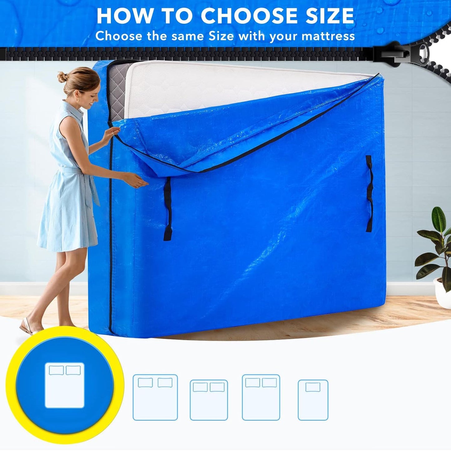 Mattress Bags / Cover (238Ãƒâ€”191 Cm / 1 Pc)