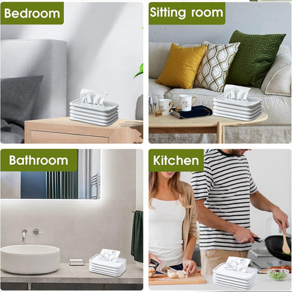 Simple Silicone Tissue Holder Ã¢â‚¬â€œ Cube/Cylinder Tissue Box for Bathroom, Office, Car & Bedroom