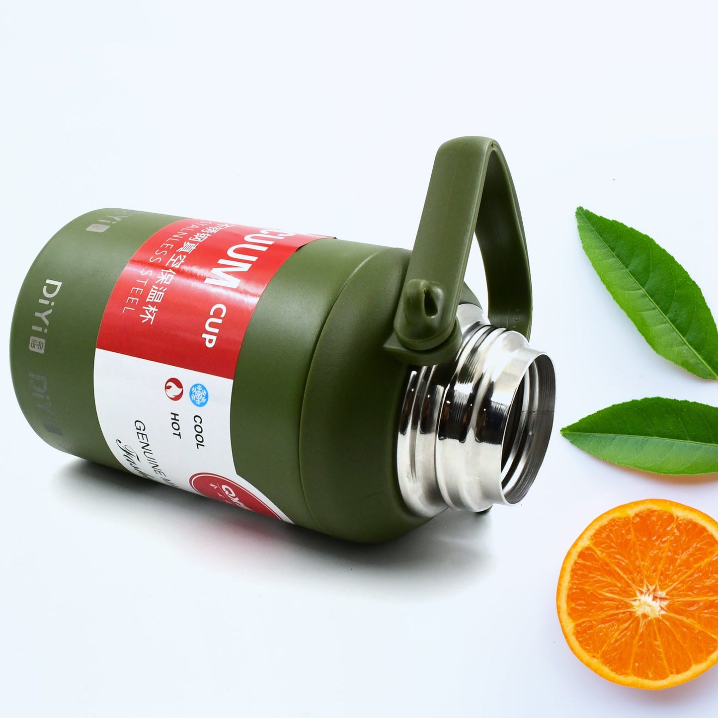 Stainless Steel Vacuum Insulated Water Bottle Ã¢â‚¬â€œ 900ML, Leak-Proof, Wide Mouth with Hanging Strap (Mix Color)