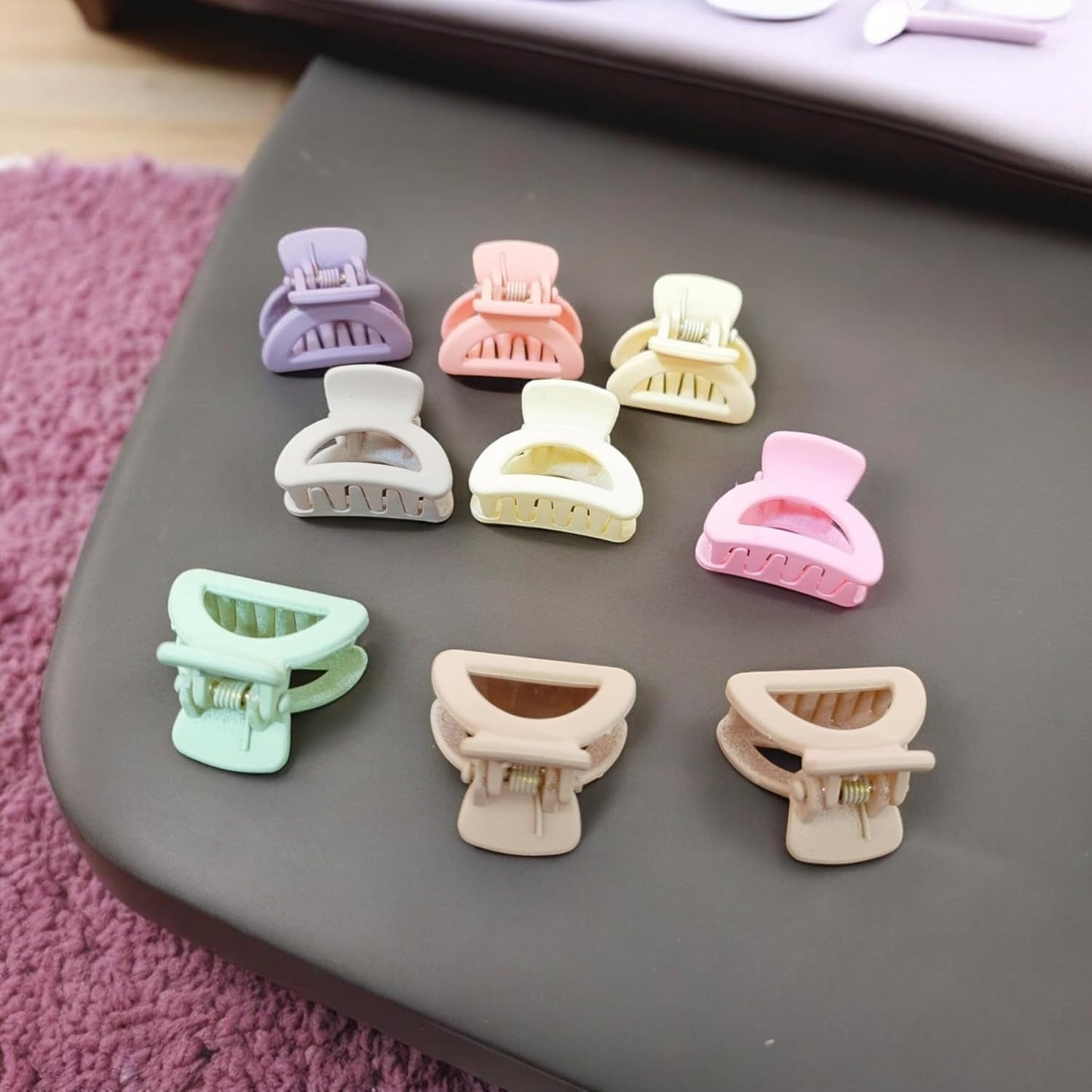 Plastic Small Hair Clips for Girls Kids Hair Accessories (6 Pcs Set / Mix Color & Design)