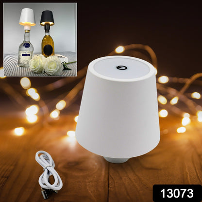 USB Rechargeable LED Bottle Lamp Ã¢â‚¬â€œ 3 Color Dimmable Wireless Table Light for Home & Bar (1 Pc)