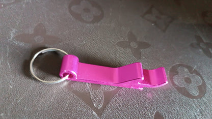Metal Bottle Opener Keychain (2 Pc)