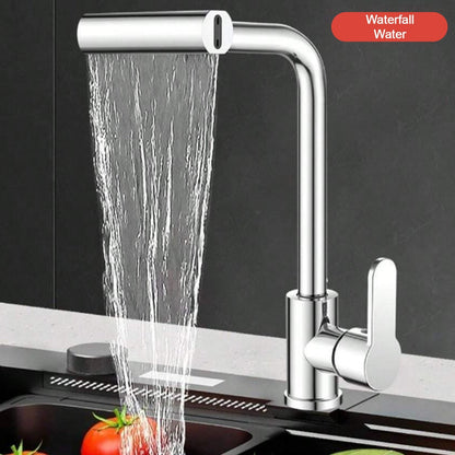 360Ã‚Â° Rotating Waterfall Kitchen Faucet Ã¢â‚¬â€œ Touch & Swivel Sink Extender (4 In 1 )