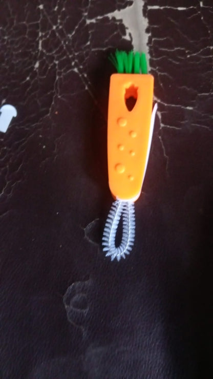 3-in-1 Multifunctional Cleaning Brush Set Ã¢â‚¬â€œ Mini Bottle, Cup & Lid Cleaner (1 Pc)