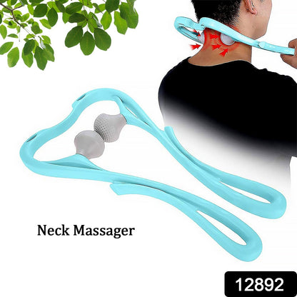 Neck Shoulder Massager, 33Ãƒâ€”18 cm Portable Relieving the Back for Men Relieving the Waist Women (1 Pc)