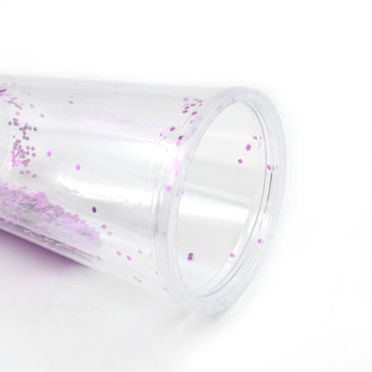 High Quality PlasticÃ‚Â Creative Cold Drink Cup / Tumble, Reusable Tea Coffee Tumbler with Lid and Straw, Double Wall Plastic Drinking Sport Bottle,Ã‚Â Travel Tumbler (1 Pc / Mix Color)