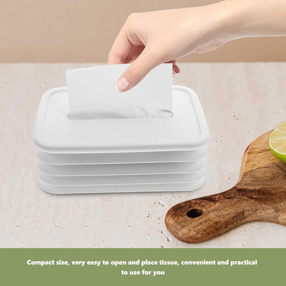 Simple Silicone Tissue Holder Ã¢â‚¬â€œ Cube/Cylinder Tissue Box for Bathroom, Office, Car & Bedroom