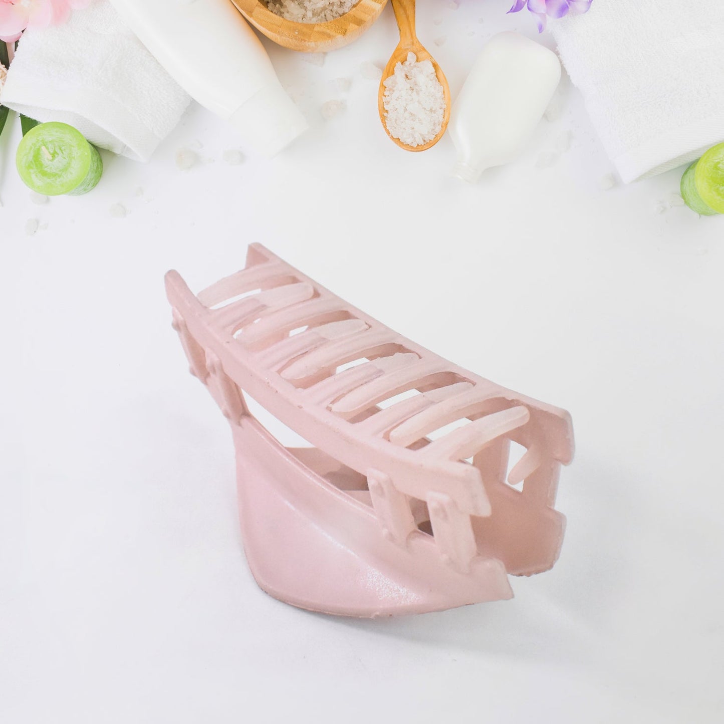 Plastic Hair Clamp Grip, Simple Matte Hair Barrette Clamp (3 Pc)