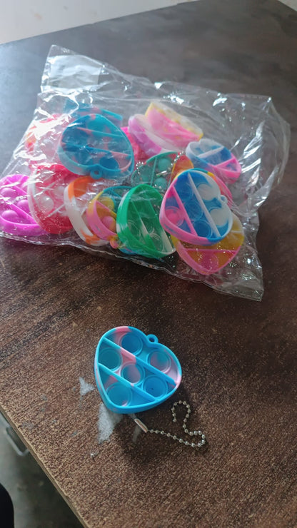 Fidget Toys for Kids Mini  Keychain (2 Pc / Mix Color & Design)