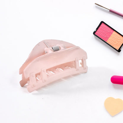 Plastic Hair Clamp Grip, Simple Matte Hair Barrette Clamp (3 Pc)