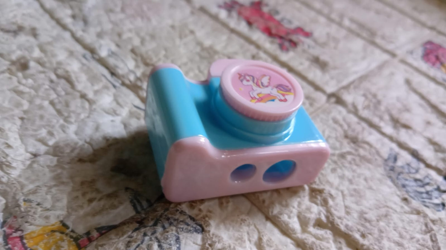 Camera Shape Pencil Sharpener Ã¢â‚¬â€œ Stylish & Lightweight Manual Sharpener for Kids & Office Use (1 Pc)