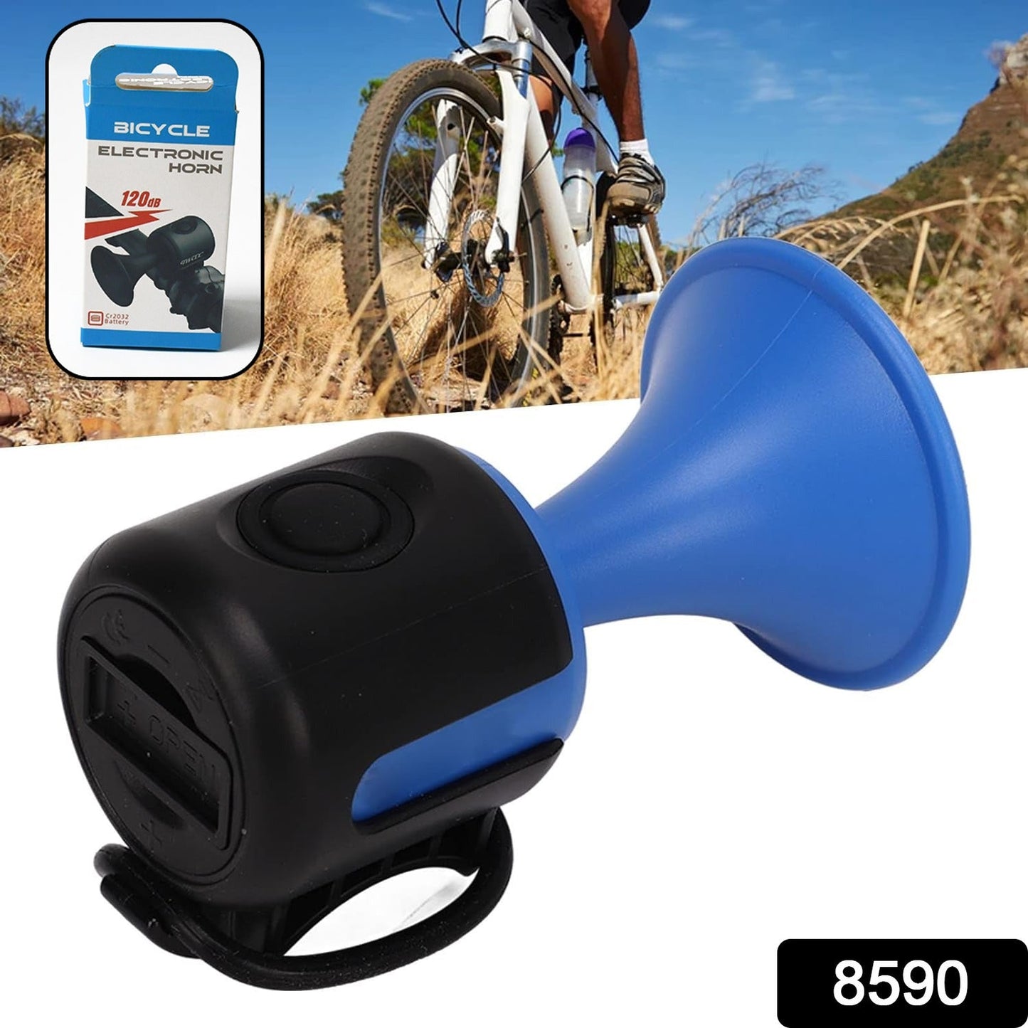 Loud 120dB Bicycle Air Horn Ã¢â‚¬â€œ Waterproof Electric Bell with Long Battery Life