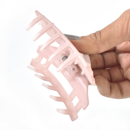 Plastic Hair Clamp Grip, Simple Matte Hair Barrette Clamp (3 Pc)