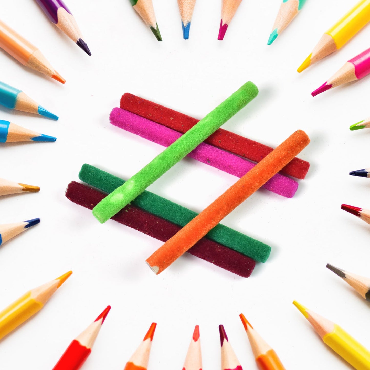 Small Velvet Pencil (10 Pc / Mix Color & Design)