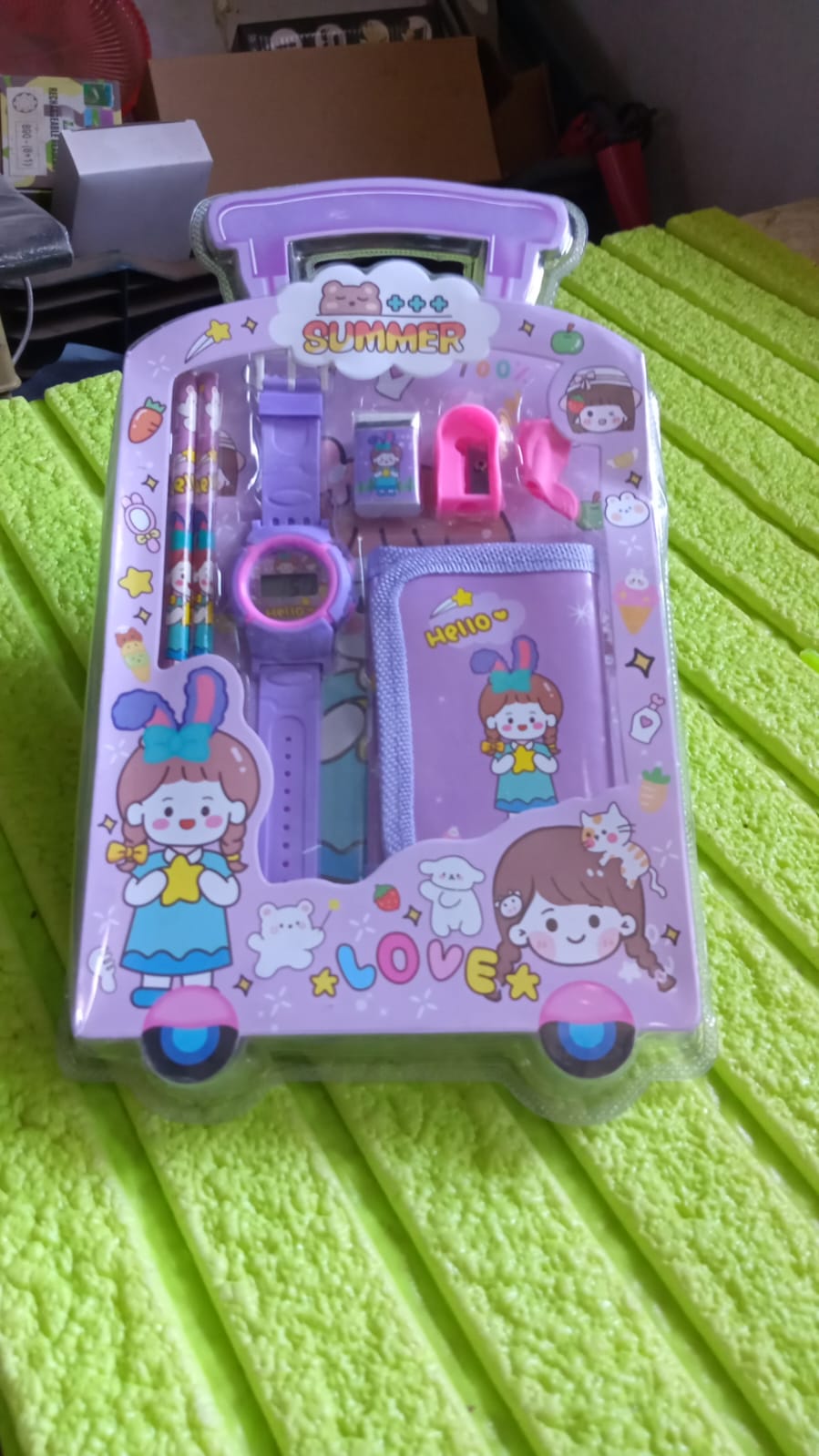 Stationery Set for Kids Ã¢â‚¬â€œ 7-in-1 School Kit with Pencils, Eraser, Sharpener, Pouch & More (Pack of 7 Pcs)