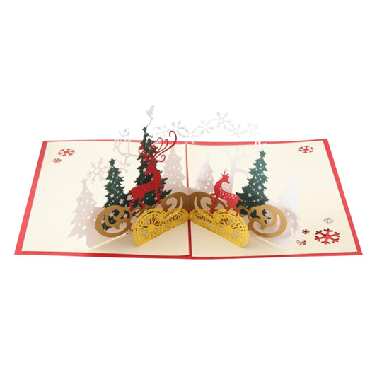 3D -Up Greeting Card (2 Pc): Birthday, Love, Christmas