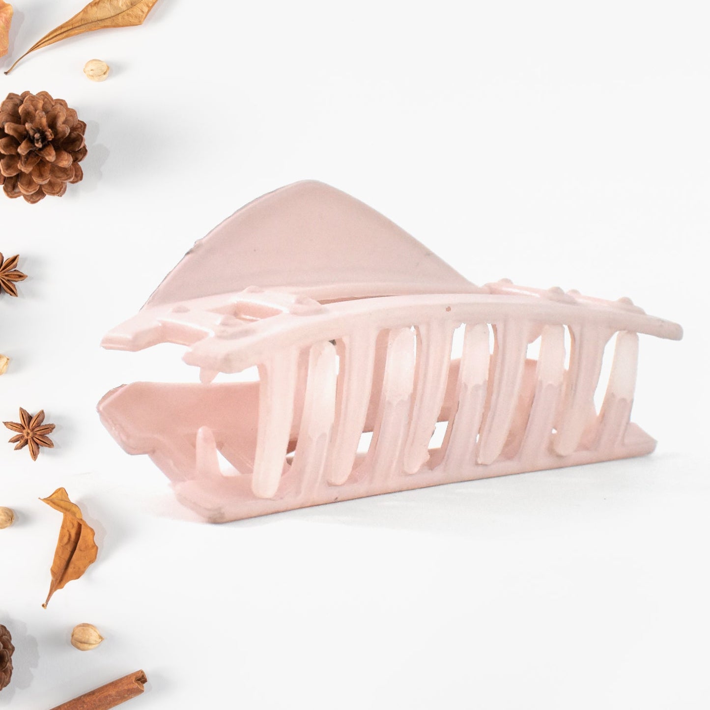 Plastic Hair Clamp Grip, Simple Matte Hair Barrette Clamp (3 Pc)