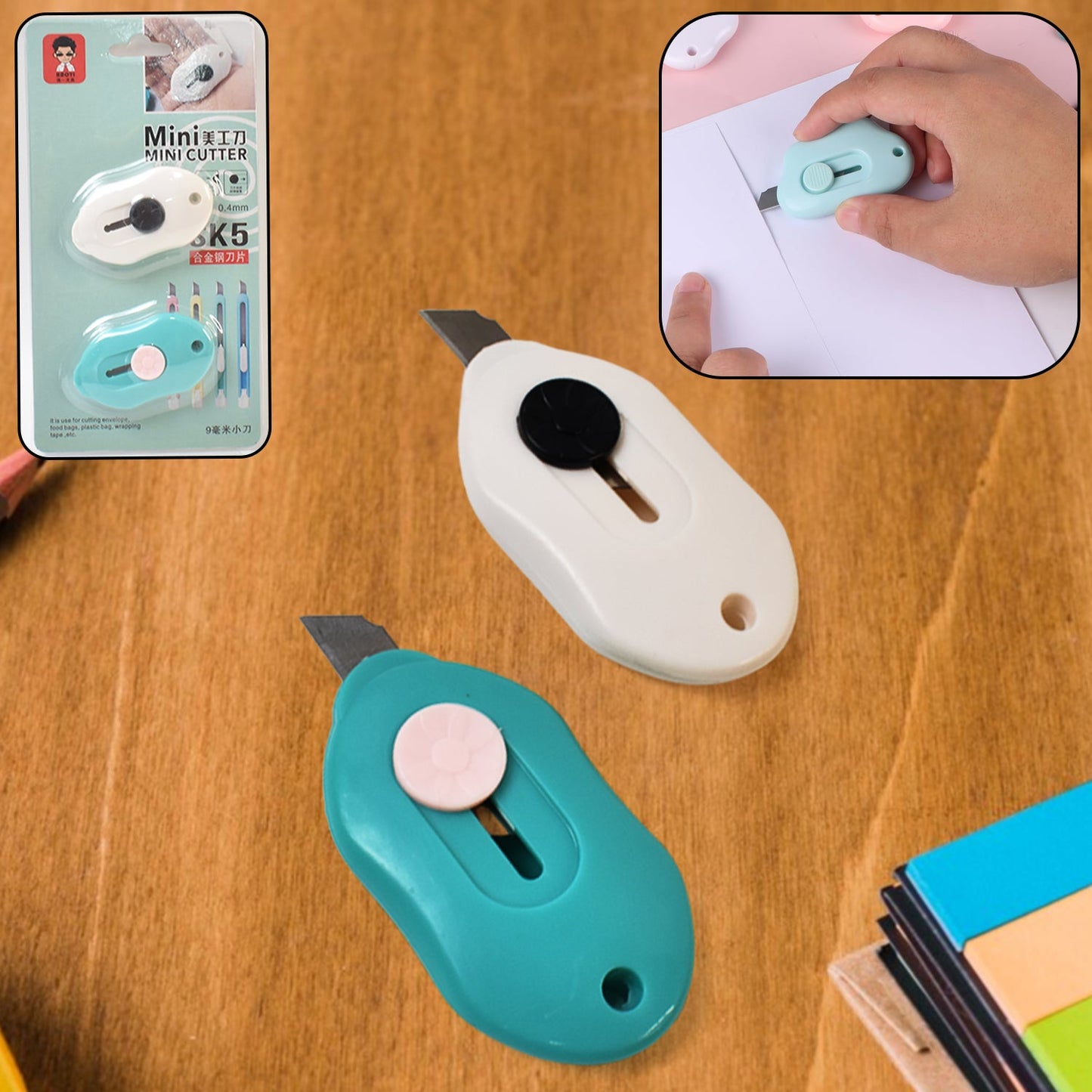 Mini Cloud Shape Cutter Portable Cute Box Cutter (2 Pcs Set)