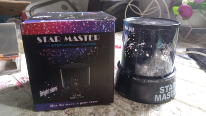 LED Projector Night Light Amazing Lamp, 3 Battery operated lamps, Rotation With the music Function, Master for Kids Bedroom Home Decoration NightÃ‚Â Romantic Gift (Battery Not Included / 1 pc)