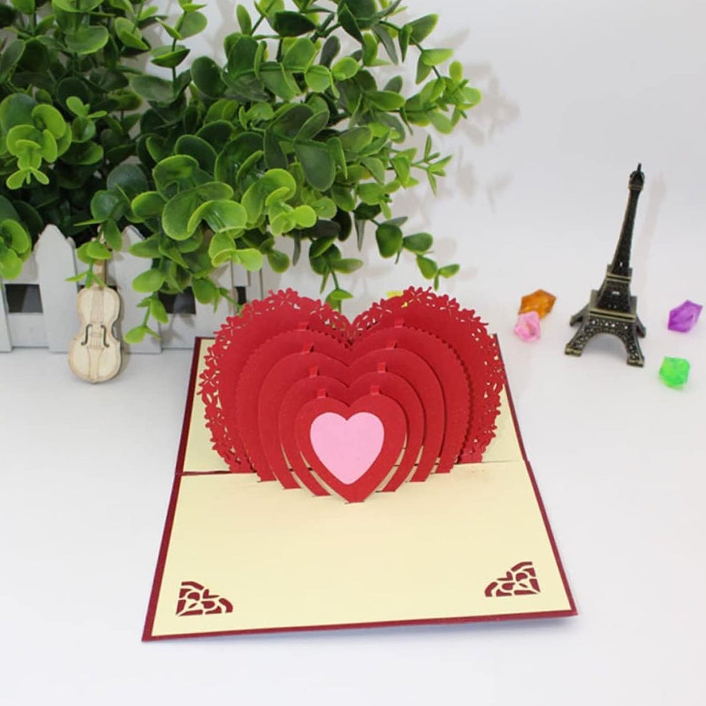 3D -Up Greeting Card (2 Pc): Birthday, Love, Christmas