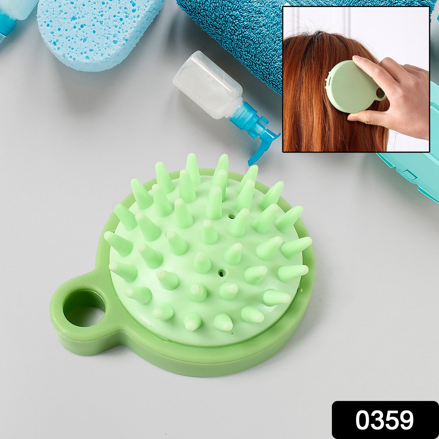 Portable Scalp Massage Comb Ã¢â‚¬â€œ Shower & Hair Brush for Relaxing Shampoo Massage