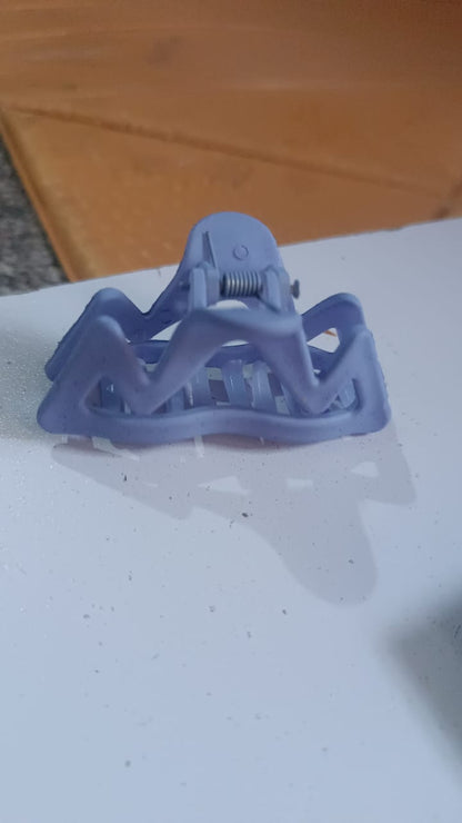 Hair Clamp Grip, Simple Matte Hair Barrette Clamp Charming Decoration Hair Fixation Decorative for Face Washing-3 pcs