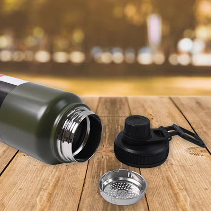 Stainless Steel Double Wall Vacuum-insulated Drink Water Bottle (1000 Ml  Mix Color)