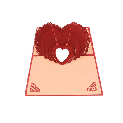 3D -Up Greeting Card (2 Pc): Birthday, Love, Christmas