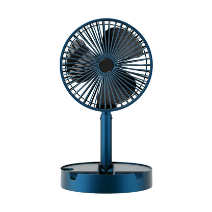 Adjustable Portable Desktop Fan - Telescopic Silent Personal Cooling for Office & Travel (Battery Not Include)