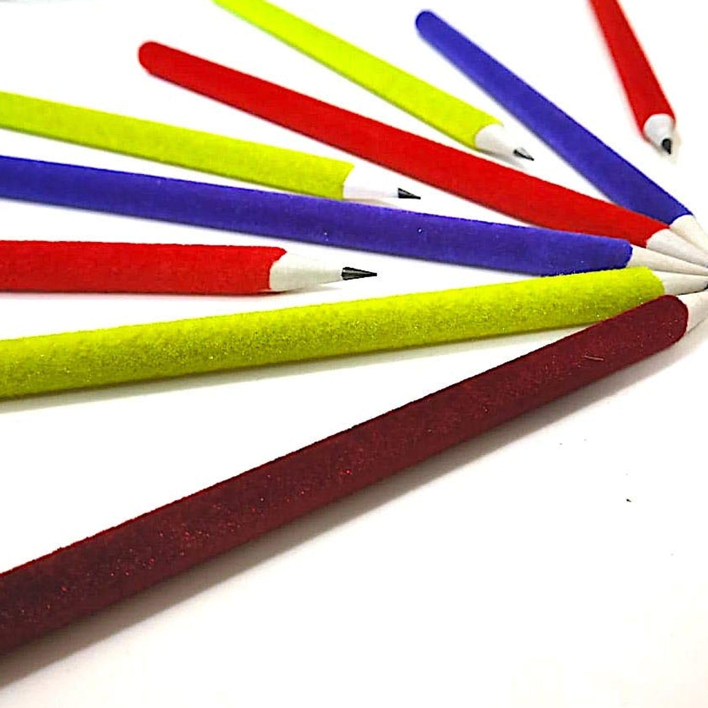 Small Velvet Pencil (10 Pc / Mix Color & Design)