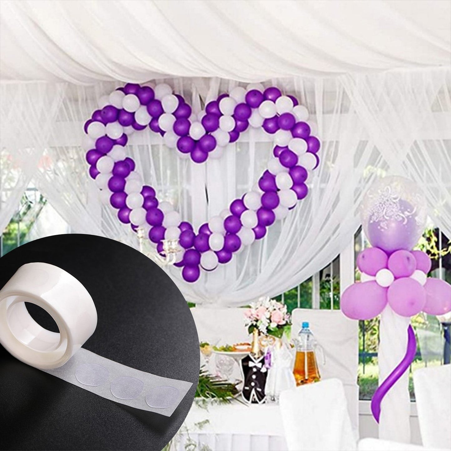 4694 Glue Dots For Happy Birthday Wedding Anniversary Baby Shower Decoration-2 pcs