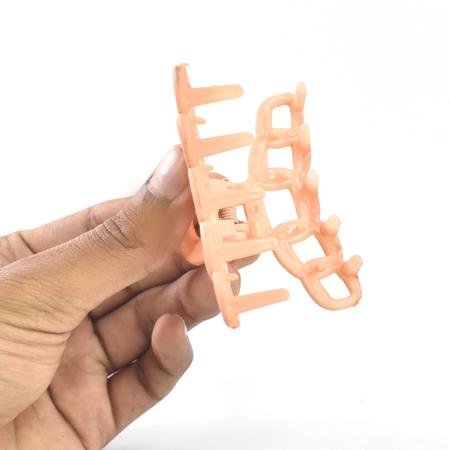 Plastic Hair Clamp Grip, Simple Matte Hair Barrette Clamp (3 Pc)