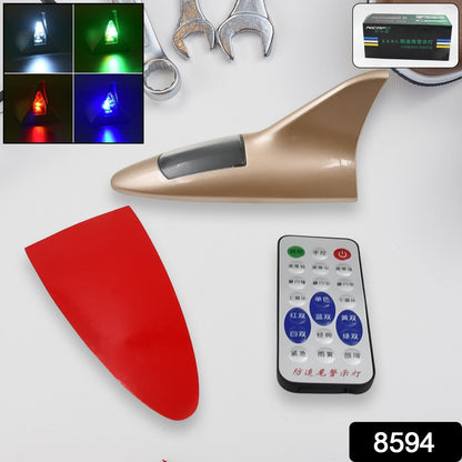 Shark Fin Light With Remote, LED Signal Antenna Solar Shark Fin Car Roof Light Sensor Decoration Flashing Lamps,Ã‚Â Solar Powered Radio Signal for Car Lamp Accessories (1 Pc)Ã‚Â 