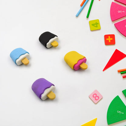 Cone, Donut & Lollipop Eraser Set for KidsÃ¢â‚¬â„¢ School Gifts (1 Set 4 Pc, Themed)