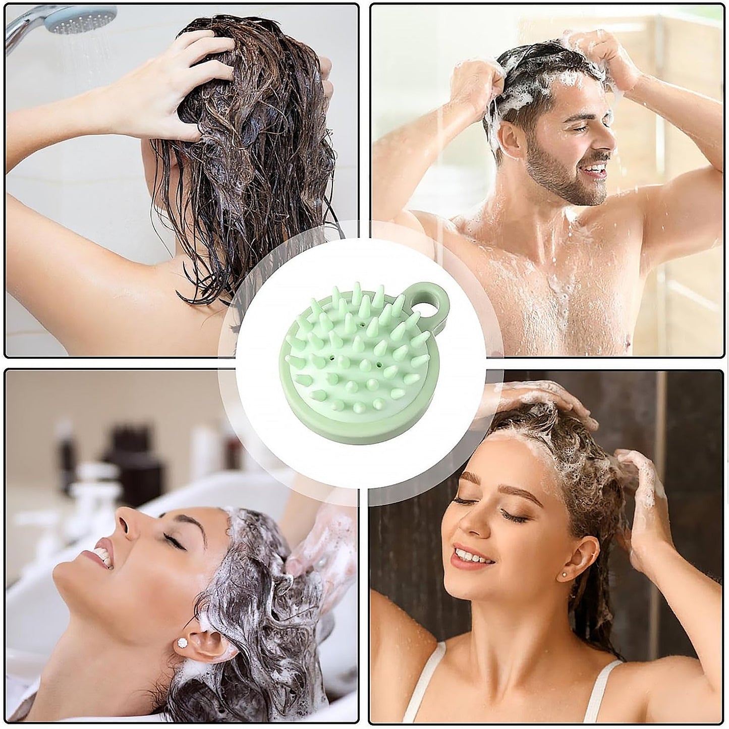 Portable Scalp Massage Comb Ã¢â‚¬â€œ Shower & Hair Brush for Relaxing Shampoo Massage