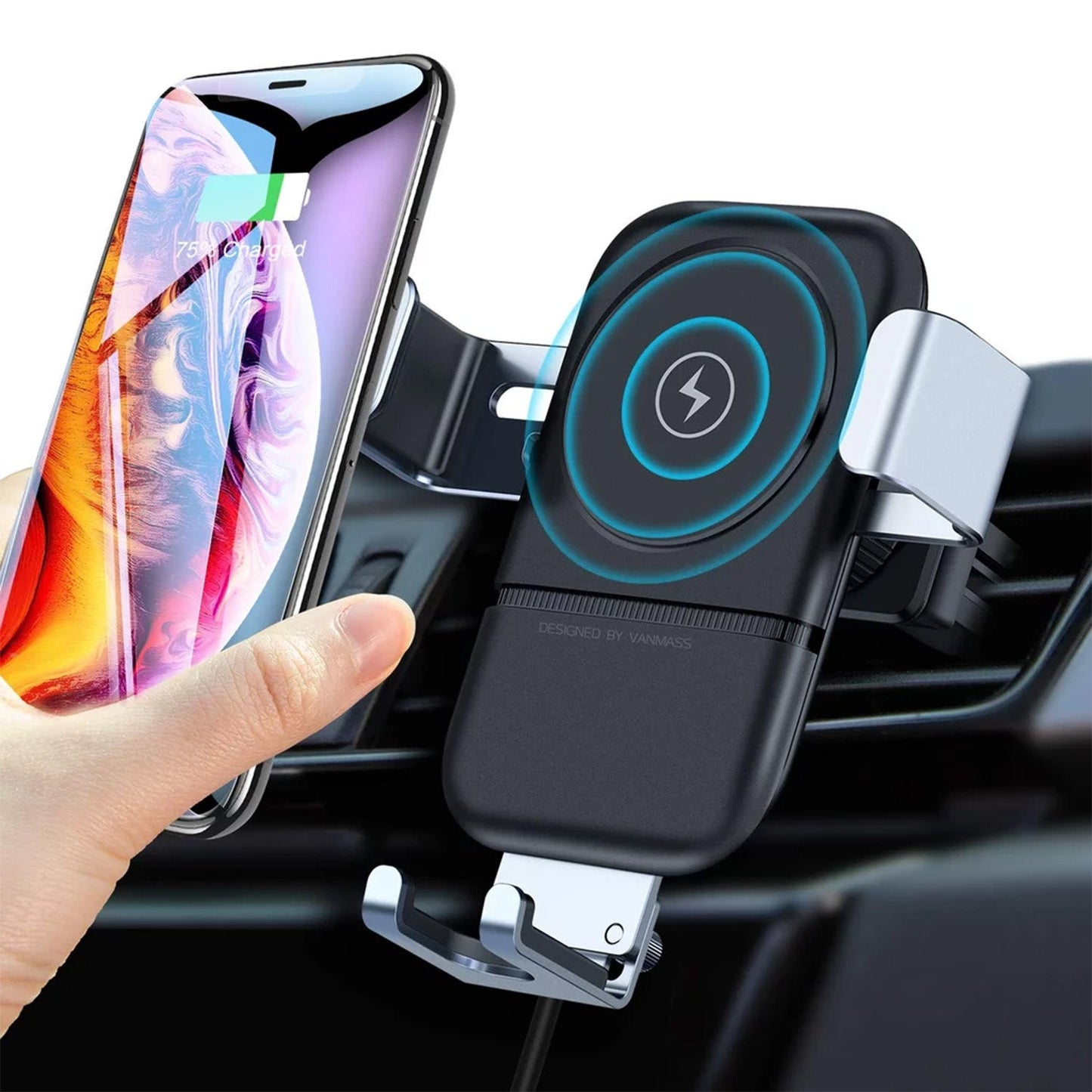 Car Phone Holder Wireless Car Charger 10W Qi Fast Charging Car Charger Gravity Auto Clamping 360Ãƒâ€šÃ‚Â° Rotation Air Vent Car Mount Holder
